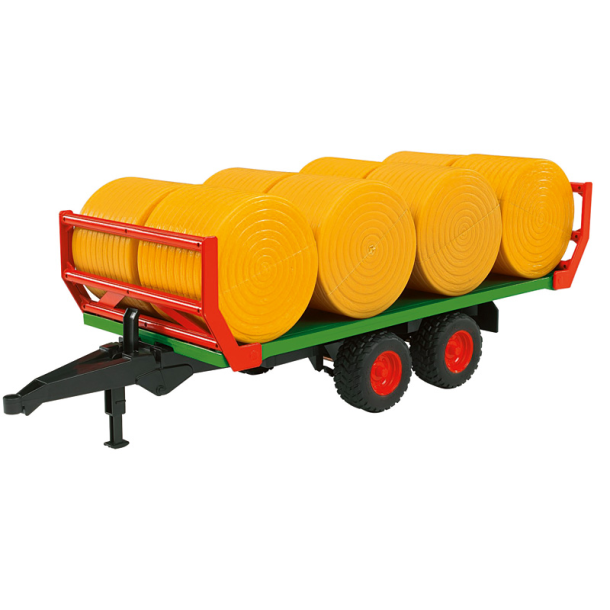 BRUDER Rundballevogn med 8 baller