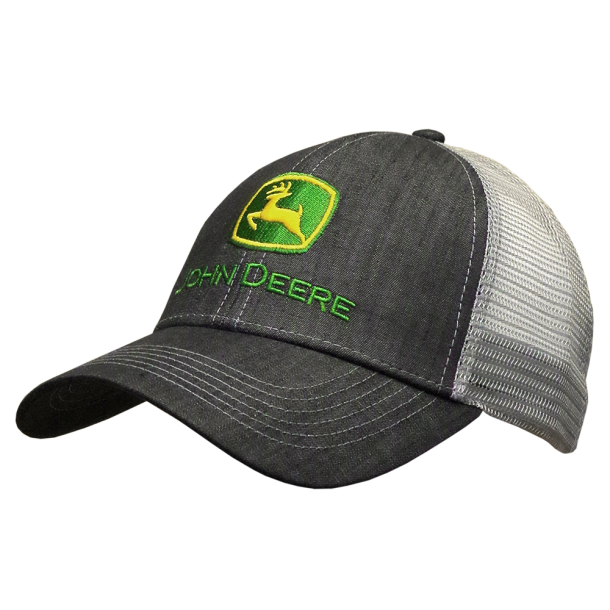 John Deere Cap "Grey Trademark Mesh Back Cap"