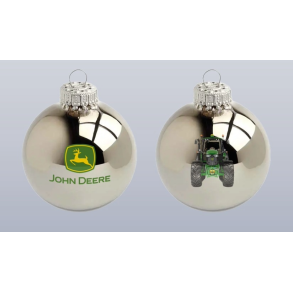 John Deere julekugler s�lv